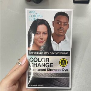 Natural Black Permanent Shampoo Dye